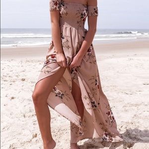 Brand new- Beige Bohemian Maxi Dress